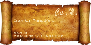 Csonka Menodóra névjegykártya