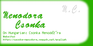 menodora csonka business card